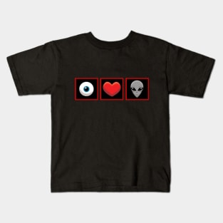 I Heart Aliens Kids T-Shirt